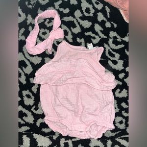 Cat & Jack pink dress with headband
